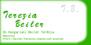 terezia beiler business card